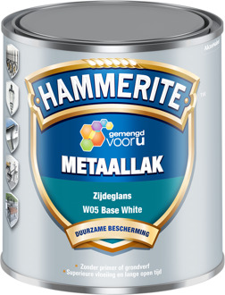 Hammerite Metaallak Zijdeglans | Base White | W05 | 1L - 5085455