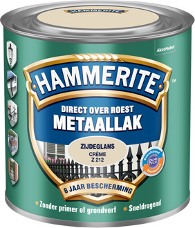 Hammerite Metaallak Zijdeglans Creme 0,25L