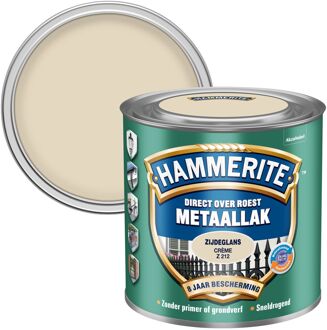 Hammerite Metaallak Zijdeglans Creme 0,25L