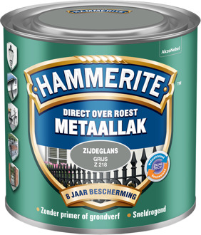 Hammerite Metaallak Zijdeglans Grijs 0,25L