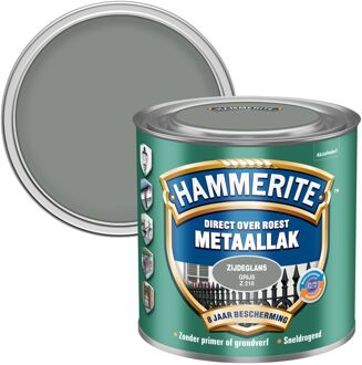 Hammerite Metaallak Zijdeglans Grijs 0,25L