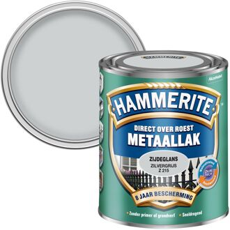 Hammerite Metaallak - Zijdeglans - Zilvergrijs - 750 ml