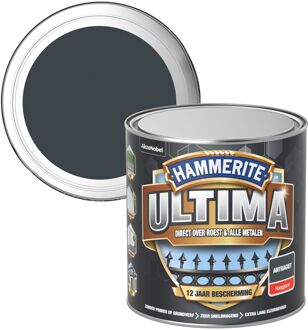 Hammerite Ultima Metaallak - Hoogglans - Antraciet  - 250 ml