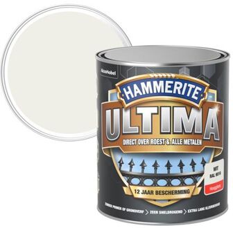 Hammerite Ultima Metaallak - Hoogglans - Wit / RAL9016 - 750 ml