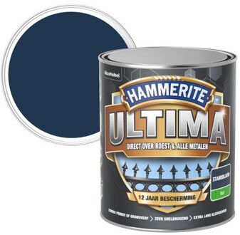 Hammerite Ultima Metaallak - Mat - Stand Blauw - 750 ml