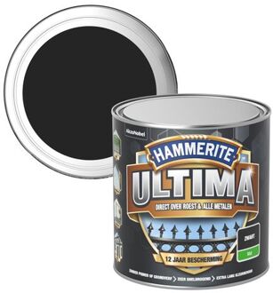 Hammerite Ultima Metaallak - Mat - Zwart - 0,25L
