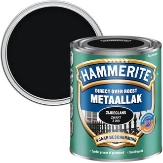 Hammerite Zijdeglans Metaallak - Zwart - 750 ml