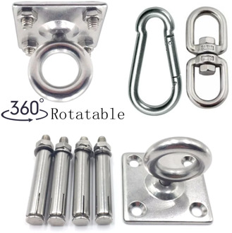 Hammock Bracket Suspension Hook Sex Swing Hanger Buckle Ceiling Mount Kit Accessories For Hanging Chair Gym Fitness Aerial Yoga