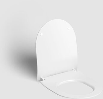 Hammock Dunne Zitting En Deksel Met Soft Closing Systeem en Quick Release Systeem Mat Wit Clou