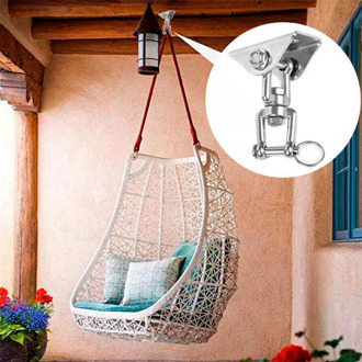 Hammock Gym Yoga Swing Chair Hanging Chair Sandbag Kit Stainless Steel Swivel Hook Ceiling Mount Suspension Bracket Hook Hanger