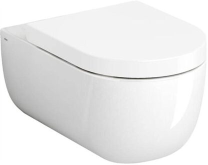 Hammock Wandtoilet Versie 56 Onepack Incl Zitting Deksel En Soft Closing Quick Release Systeem Glanzend Wit Keramiek 36.8x56x37.5 cm Clou