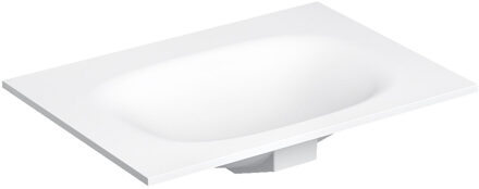 Hammock Wastafelblad Enkele Waskom 70cm Aluite Mat Wit