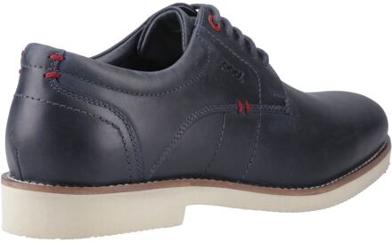 Hampton Leer Heren Navy Veterschoenen