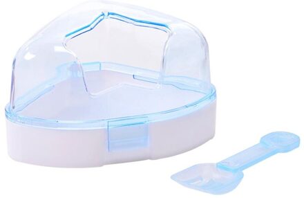 Hamster Bad Zand Bad Badkamer Afneembare Bad Baden Kamer Voor Hamster Rat Kleine Dieren Schoonmaken Tool Hamster Accessoires Blauw