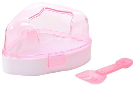 Hamster Bad Zand Bad Badkamer Afneembare Bad Baden Kamer Voor Hamster Rat Kleine Dieren Schoonmaken Tool Hamster Accessoires Roze