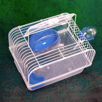 Hamster Carry Kooi Draagbare Carrier Carry Kooi Fles Voor Kleine Dieren Blauw Voor Outdoor Reizen Huisdier Spuplies