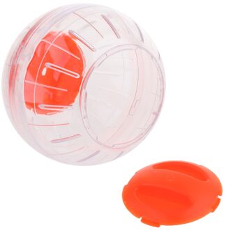 Hamster Crystal Running Bal Hamster Gerbil Rat Plastic Speelgoed Oefening oranje