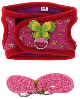 Hamster Harnas Vest Verstelbare Leash Set Voor Cavia Chinchilla Muizen Rat Fret Klein Dier Accessorie -2 / M