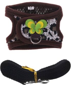 Hamster Harnas Vest Verstelbare Leash Set Voor Cavia Chinchilla Muizen Rat Fret Klein Dier Accessorie -4 / S