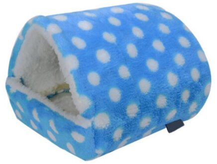 Hamster Huis Cavia Accessoires Hamster Katoen Huis Klein Dier Nest Winter Warm Voor Knaagdieren/Cavia/Rat/Egel Blauw / Xl