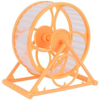 Hamster Jogging Oefening Speelgoed Loopwiel Met Stand Voor Kleine Huisdier Hamster geel