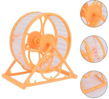 Hamster Jogging Oefening Speelgoed Loopwiel Met Stand Voor Kleine Huisdier Hamster geel
