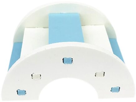 Hamster Ladder Bridge Houten Brug Speelgoed Accessoires Pet Product Snelle Levering Huisdier Speelgoed Voor Kleine Dieren Kooi lucht blauw en wit