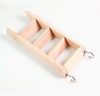 Hamster Log Klimmen Ladder Trap Met Haken Kleine Huisdier Cavia Antislip Klimmen Trappen Sport Speelgoed Kooi Villa 'S