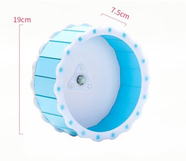 Hamster Oefening Wiel Muis Stille Rotatory Running Jogging Disc Pet Sport Speelgoed Jogging Hamster Running Sport Wiel blauw