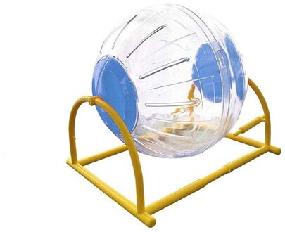 Hamster Run-Ongeveer Oefening Bal Met Stand Transparante Hamster Bal Speciale Speelgoed Bal Voor Hamster Lichtgewicht Ademend Voorkomen 15cm blauw