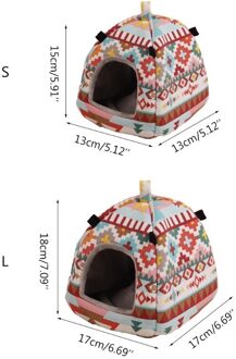 Hamster Tent Winter Warm Suiker Zweefvliegtuig Hangmat Kooi Slapen Bed Huis Habitat