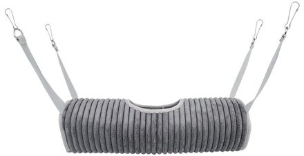 Hamster Tunnel Hangmat Voor Kleine Dieren Suiker Zweefvliegtuig Buis Swing Bed Nest Bed Rat Fret Speelgoed Kooi Accessoires grijs