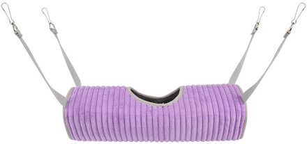 Hamster Tunnel Hangmat Voor Kleine Dieren Suiker Zweefvliegtuig Buis Swing Bed Nest Bed Rat Fret Speelgoed Kooi Accessoires paars