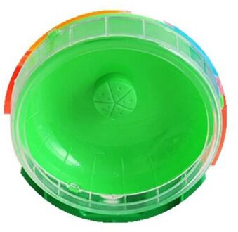 Hamster Wiel Kleine Dieren Speelgoed Leuke Plastic Oefening Ronde Wiel Roller Stille Sport Huisdier Speelgoed Voor Cavia Kooi Accessoires groen