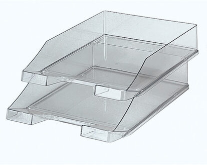 HAN Brievenbakje/postbakje A4 formaat - transparant grijs - Documenten - Kantoorartikelen