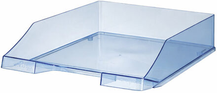 HAN Brievenbakje/postbakje A4 - transparant blauw - Documenten