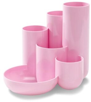HAN campus pennenkoker met 6 vakken, pastel roze