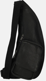 Han crossbody tas black Zwart