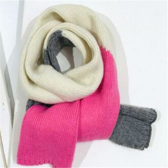 Han Guodong deur naar de kleur matching geometrische breien sjaal kinderen jongens kraag winter meisje lange kraag in de y66 Y66-Ash poeder