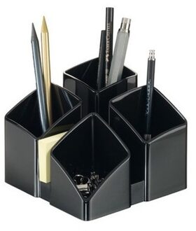 HAN Pennenbakje Scala - 4 vaks - bureau organizer - 12 x 10 cm - zwart