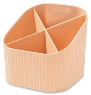 HAN re-x-loop pennenkoker, 100% gerecycled, pastel oranje