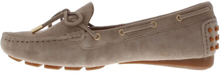 Hanasa dames moccan | dames | maat: | suede Taupe - 41