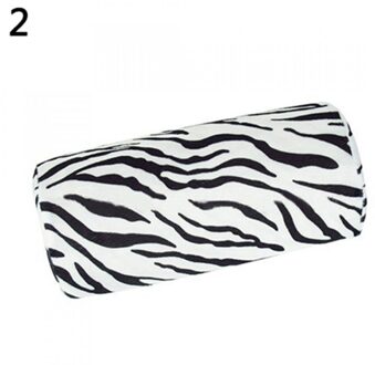 Hand Arm Rust Halve Cirkel Kussen Kussen Professionele Half Hand Kussen Rest Kussen Lange Nail Art Manicure Zachte Kolom zebra