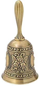 Hand Bel, Metal Tone Ring Alarm Hand Hold Dienst Call Bell Desktop Bel Thee Diner Bel Spel Bel, christmas Bell goud