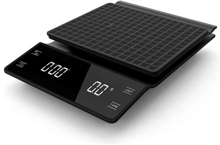 Hand Drip Coffee Scale 0.1G/3Kg Precision Sensors Kitchen Food Scale with Timer Include Waterproof Silicone Pad