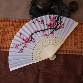 Hand Fan Vintage Bamboe Vouwen Hand Held Bloem Fan Chinese Dance Party Pocket Chinese Fan Ventaglio Een Mano #1