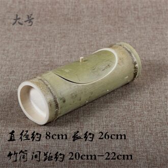 Hand Gemaakt Natuurlijke Verse Bedekt Bamboe Buis Rijst Stomen Cilinder Horizontale Bamboe Buis Huishouden Bamboe Dampende Cup Bamboe T