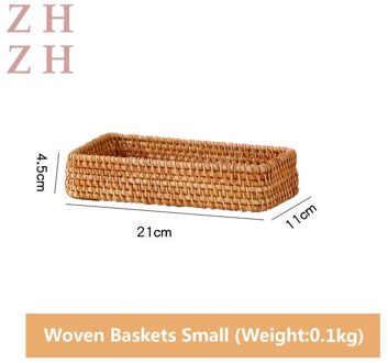 Hand-Geweven Opslag Mand Rotan Opbergvak Rieten Manden Brood Fruit Ontbijt Display Box Ambachten Home Decoratie