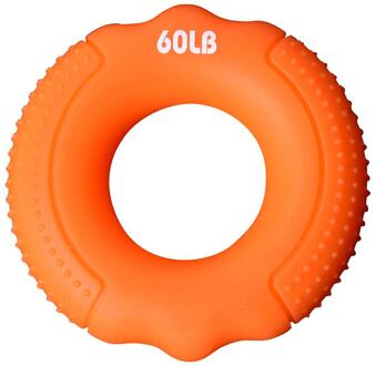 Hand Grip Vinger Trainer Ring Strengthener Verstelbare Power Training Thuis Fitnessapparatuur Piano Gitaar Vinger Uitoefenaar f3 Oranje