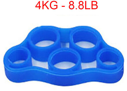 Hand Gripper Silicone Vinger Expander Oefening Handgreep Pols Sterkte Trainer Vinger Uitoefenaar Resistance Bands Fitness Blauw
